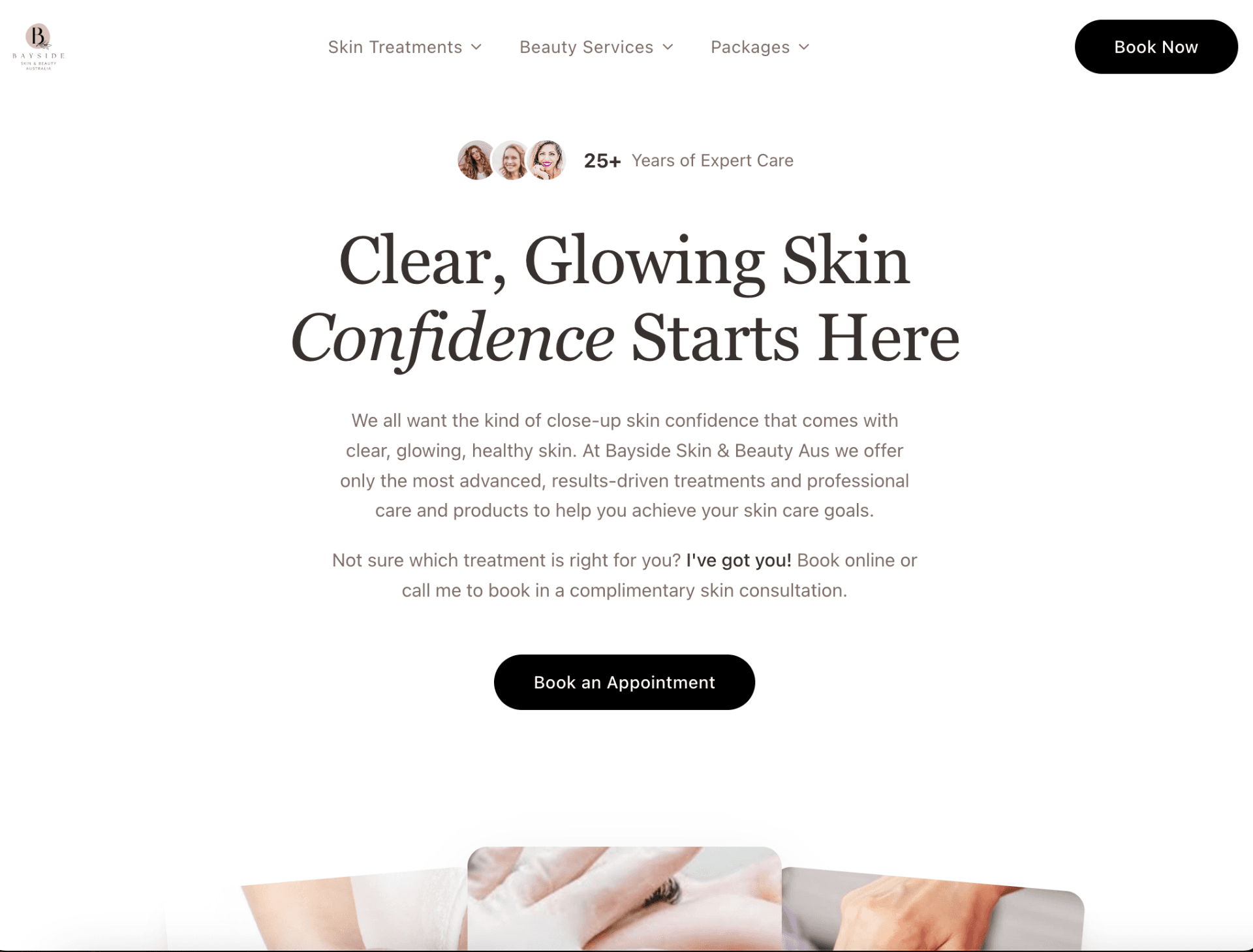 Optimized website example